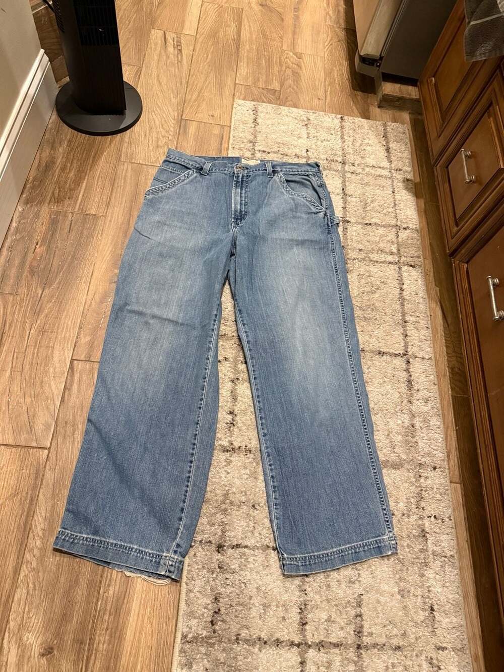 Old Navy Vintage Painter's Blue Jeans Carpenter Work Pants Size 36x32